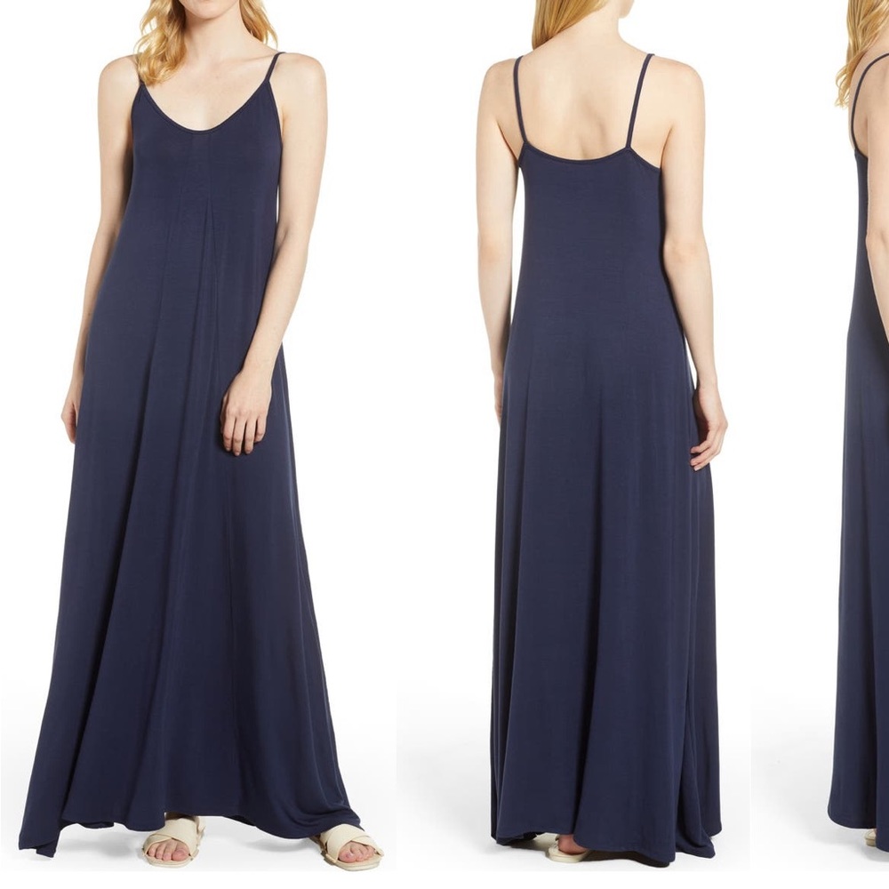 Navy maxi dress